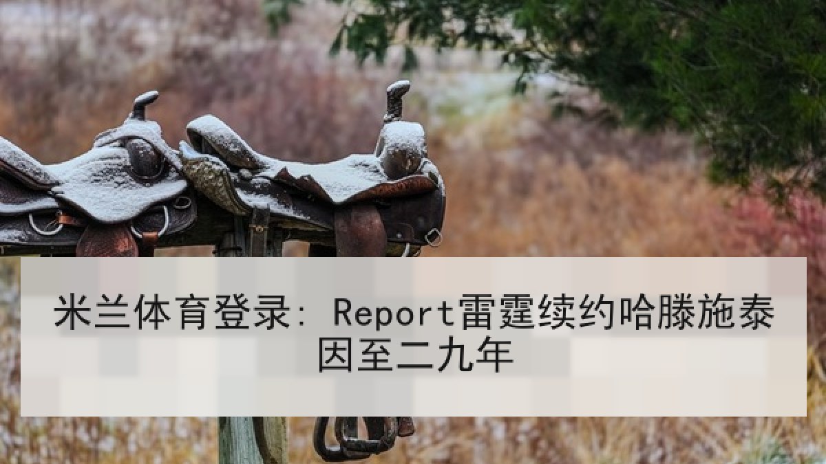 米兰体育登录: Report雷霆续约哈滕施泰因至二九年